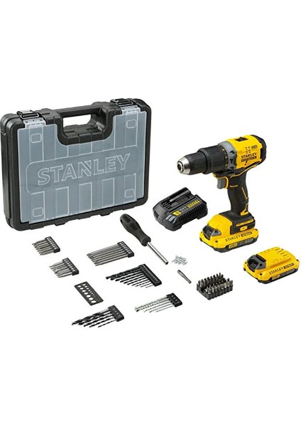 Fatmax SBD715D2KA 18V 2AH V20 Çift Akü Kömürsüz Darbeli Matkap + Aks fiyatları