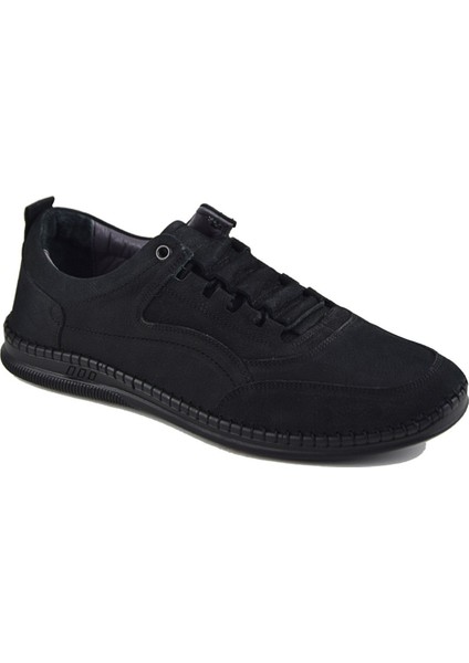 2101 Siyah Klasik Hakiki Deri Ayakkabı