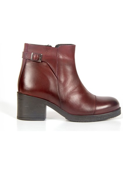 3709 Bordo Kadın Bot Hakiki Deri fiyatları