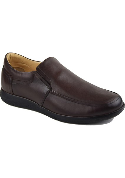 666 Kahve Klasik Hakiki Deri Ayakkabı