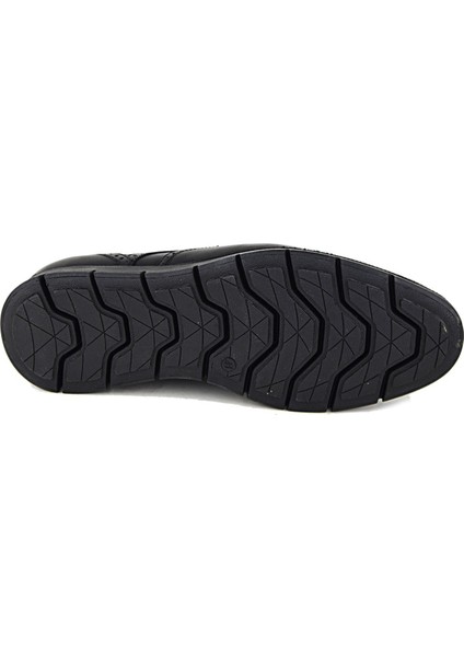 1728 Siyah Klasik Hakiki Deri Ayakkabı fırsatları