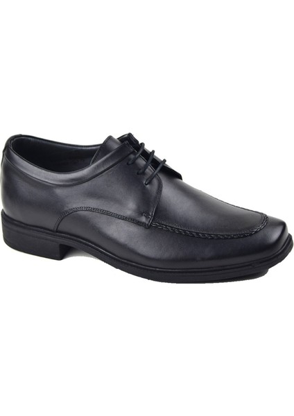 1259 Siyah Klasik Hakiki Deri Ayakkabı