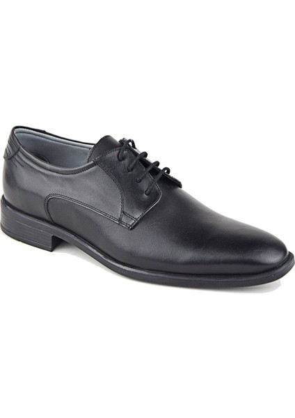 1858 Siyah Klasik Hakiki Deri Ayakkabı