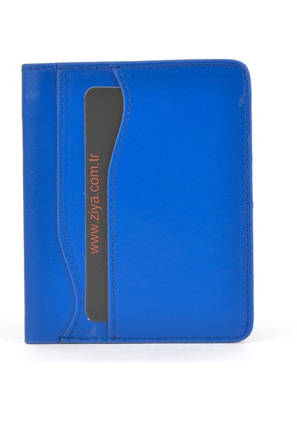 , Unisex Hakiki Deri Kartlık 1539852Z02 Saks Mavi