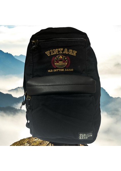 Kaliteli Vintage Salaş Disayn Günlük Sırt Gezi Okul Kamp Çantası 28CM x 45CM