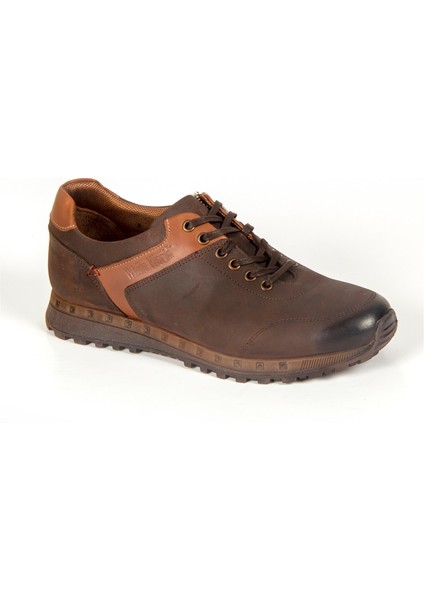 1812 Kahve Spor Hakiki Deri Ayakkabı