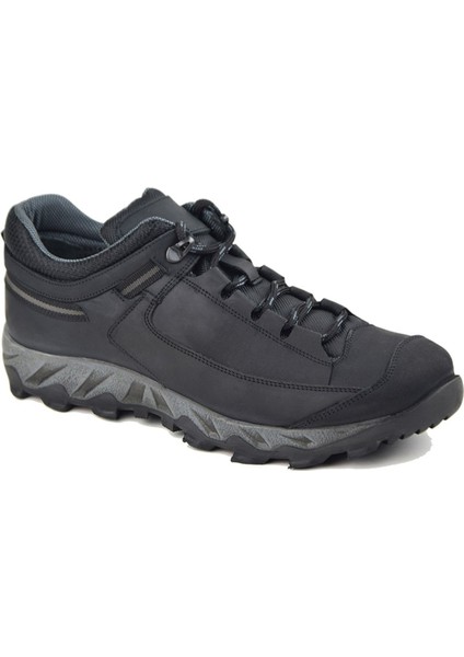 2044 Siyah Spor Hakiki Deri Ayakkabı