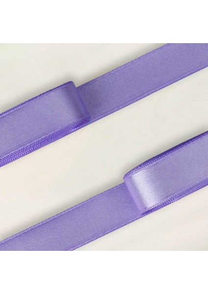 Lila Saten Kurdele 2 cm 10 Metre