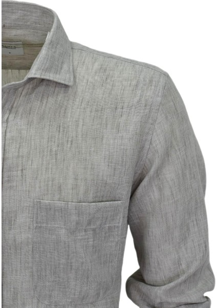 Erkek Yazlık Klasik Uzun Kol Gömlek 3819 BGL-ST04753 modelleri