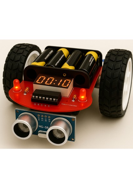 MASROKİT-SM-7716 Ultrasonik Sensörlü Araba Eğitim Kiti