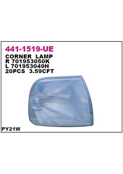 Transporter Carevella 1991-2004 Sinyal Lambası Sağ Beyaz Depo