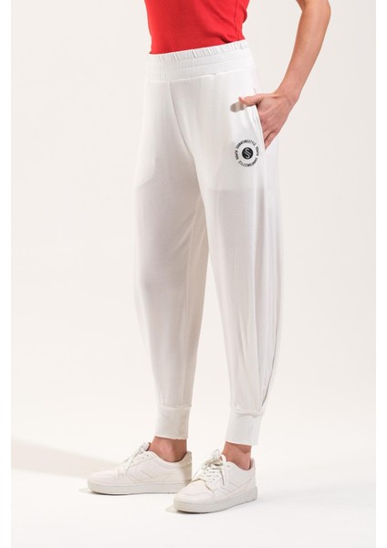 725911_BELI Lastikli Hafif Modal Kumaş Şalvar Görünümlü Harem Pantolon Yoga Pantolonu