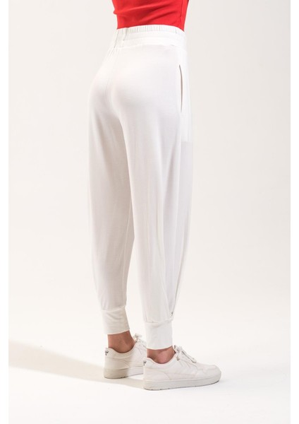 725911_BELI Lastikli Hafif Modal Kumaş Şalvar Görünümlü Harem Pantolon Yoga Pantolonu fırsatları