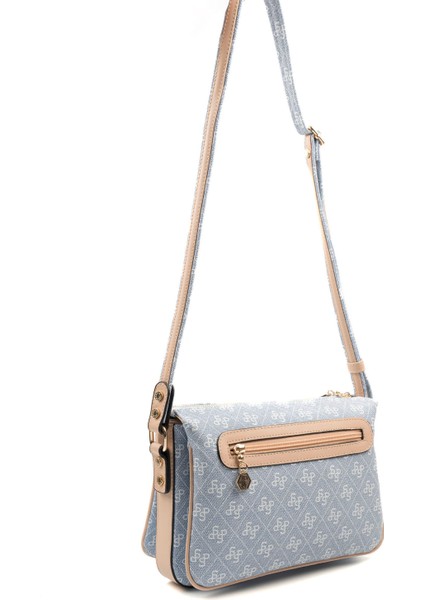 Kadın Çapraz Çanta 784-46874 Sılver Polo Çapraz Bayan Çantası M178 Mavi-Mat Ten fırsatları