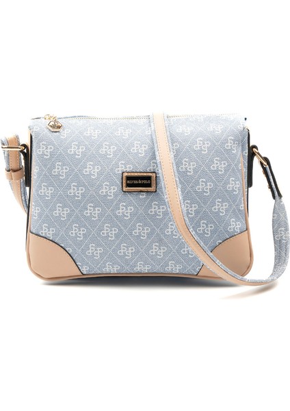 Kadın Çapraz Çanta 784-46874 Sılver Polo Çapraz Bayan Çantası M178 Mavi-Mat Ten indirimleri