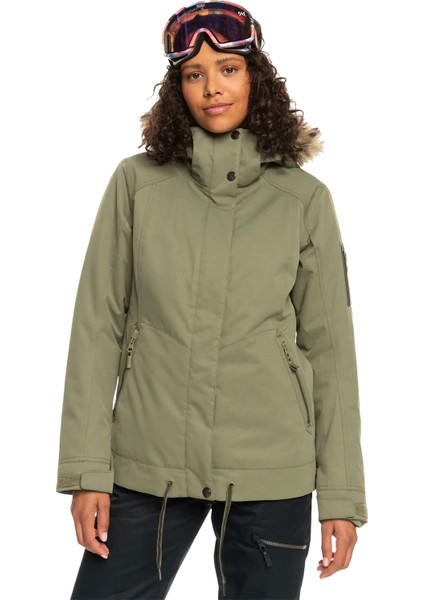 Kadın Snowboard Ceketi Meade Yeşil