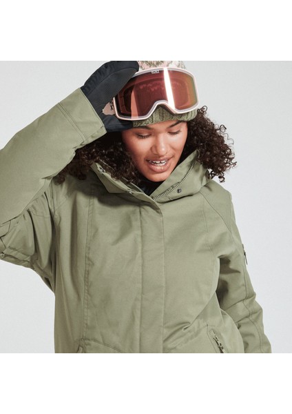 Kadın Snowboard Ceketi Meade Yeşil