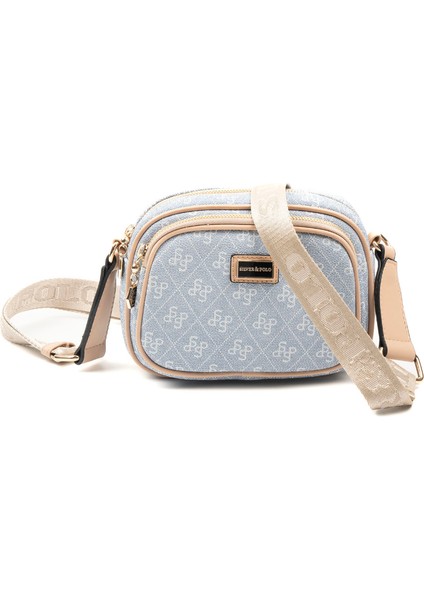 Kadın Çapraz Çanta 1111-46820 Sılver Polo Çapraz Bayan Çantası M178 Mavi-Mat Ten indirimleri