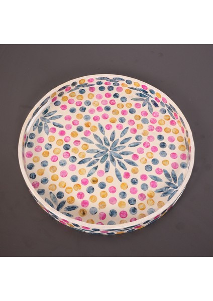 Mylamp Pure Sedef 35 X4 Cm. Sedefli Mozaik Tepsi modelleri