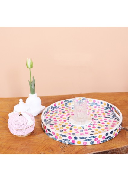 Mylamp Pure Sedef 35 X4 Cm. Sedefli Mozaik Tepsi fırsatları