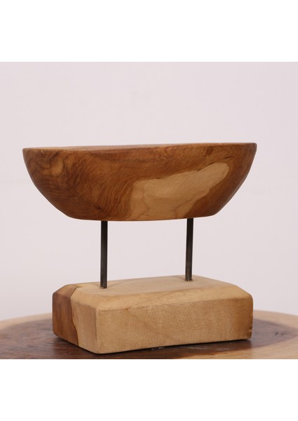 Mylamp Carvıng - Teak Ağacından Oyma Masa Üstü Dekor 22X18 cm
