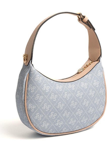 Kadın Omuz Çantası 1194-46976 Sılver Polo Bayan Çantası M178 Mavi-Mat Ten fırsatları