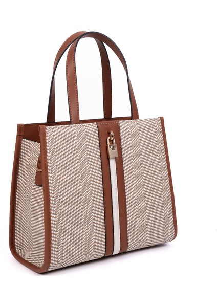 Kadın Omuz Çantası 1188-46898 Sılver Polo Bayan Çantası M132 Bej-Mat Taba-Kemik fiyatları