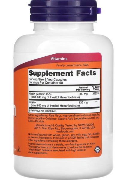 Niacin 250 Mg 180 Kapsül fiyatları
