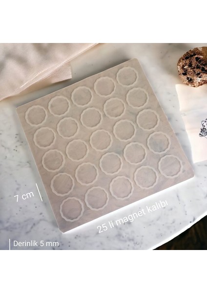 25 Li 7cm Reçine Epoksi Magnet Kalıbı fiyatları