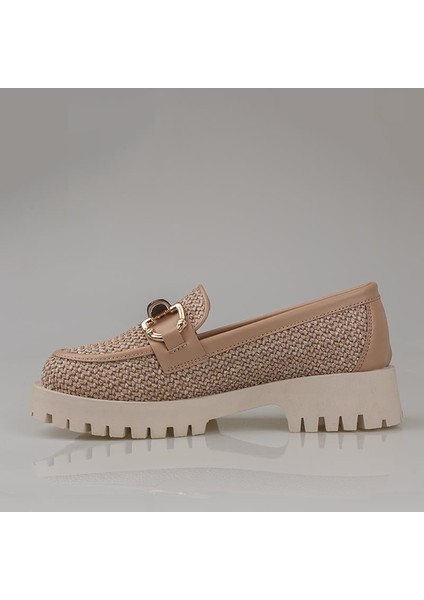 Vizon Hasır Işlemeli Kadın Casual Ayakkabı modelleri