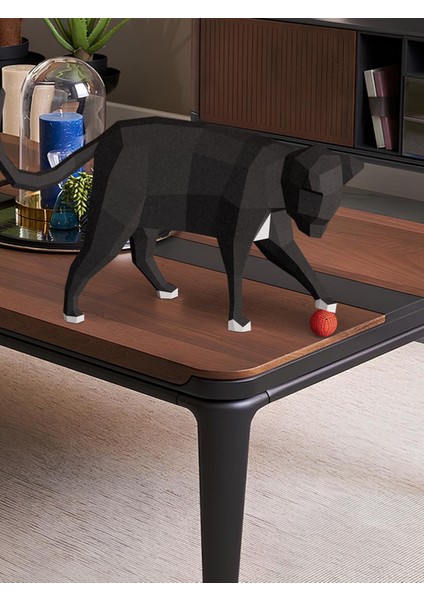 3D Kedi Kağıt Maket | Duvar Süsü ve Hediye | Çocuklar Için Eğitici Kendin Yap Aktivite fırsatları