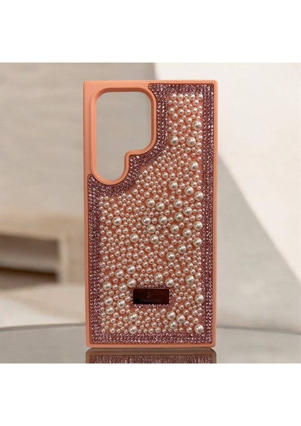 Samsung Galaxy S24 Ultra Taşlı Kılıf Inci Boncuk Beaded Kapak modelleri