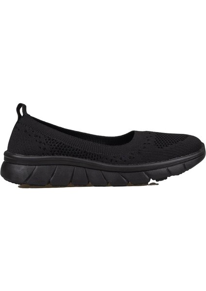 Siyah Sisu Kadın Ultra Hafif Esnek Spor Babet