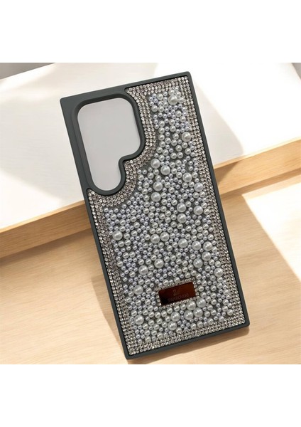 Samsung Galaxy S24 Ultra Taşlı Kılıf Inci Boncuk Beaded Kapak fırsatları