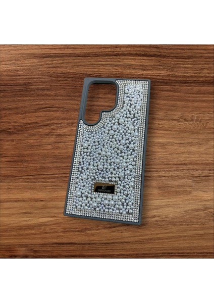 Samsung Galaxy S24 Ultra Taşlı Kılıf Inci Boncuk Beaded Kapak