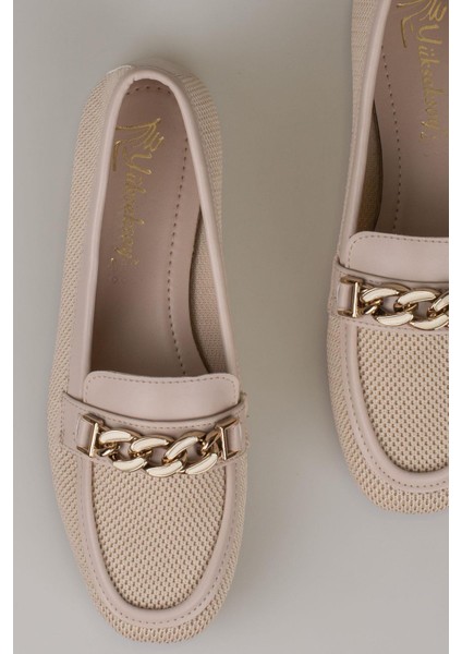 Krem Hasır Dokuma Kadın Babet fırsatları