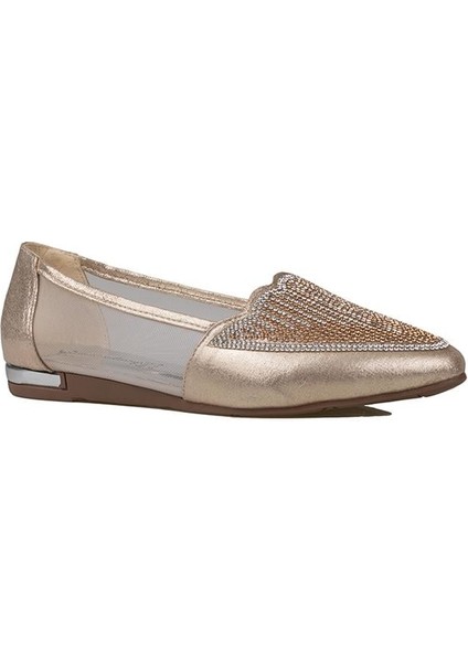 Gold Taş Işlemeli Kadın Babet