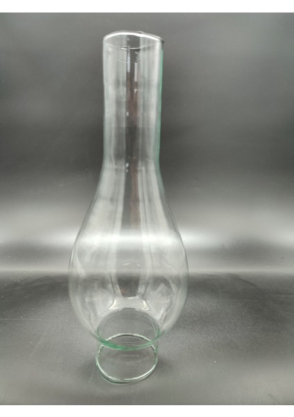 (15.numara) Büyük Gaz Lambası Camı.tam Şeffaf Renkte (Yuva ÇAPI:5.00CM-H:23.50CM)