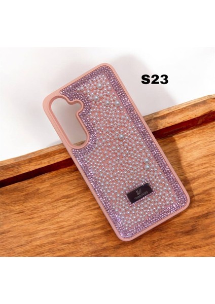 Samsung Galaxy S23 Taşlı Kılıf Inci Boncuk Beaded Kapak modelleri