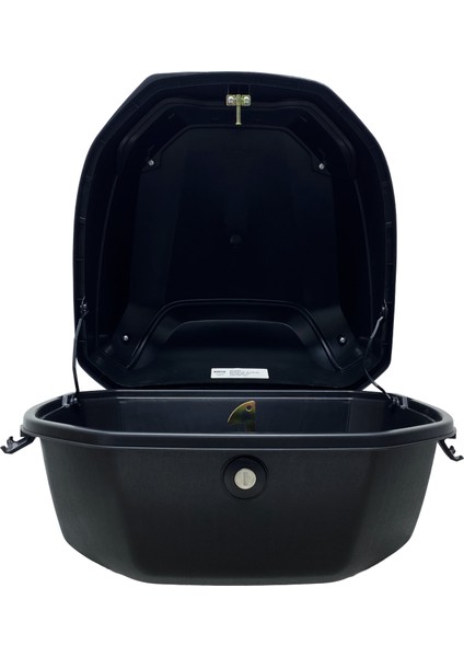 XT08-B 32 Litre Motosiklet Arka Çanta Siyah Parlak Su Geçirmez ABS Çift Kilitleme Üniversal modelleri