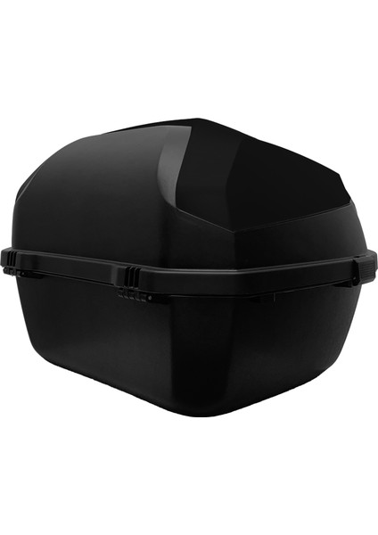 XT08-B 32 Litre Motosiklet Arka Çanta Siyah Parlak Su Geçirmez ABS Çift Kilitleme Üniversal