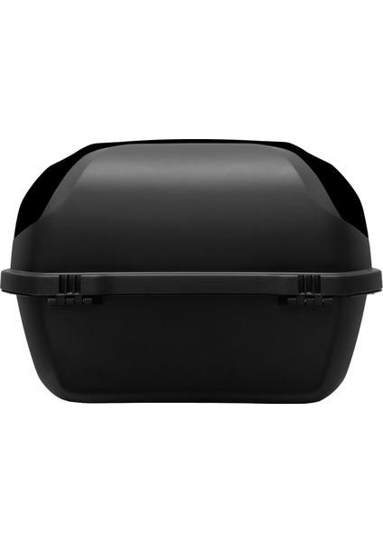 XT08-B 32 Litre Motosiklet Arka Çanta Siyah Parlak Su Geçirmez ABS Çift Kilitleme Üniversal