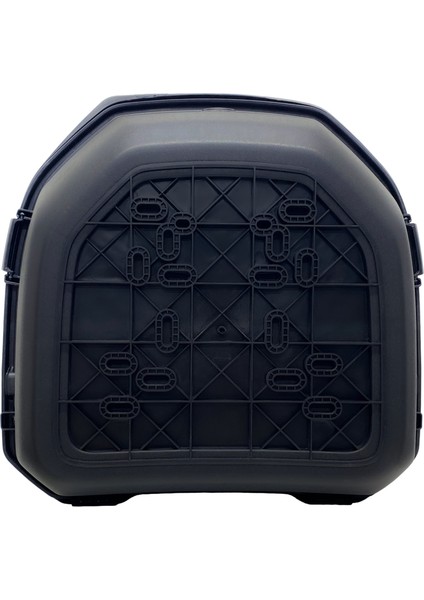 XT08-B 32 Litre Motosiklet Arka Çanta Siyah Parlak Su Geçirmez ABS Çift Kilitleme Üniversal