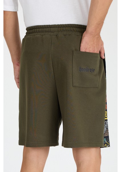 Erkek Haki Paça Geniş Garni Şort fırsatları