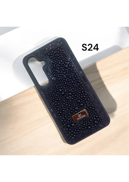 Samsung Galaxy S24 Taşlı Kılıf Inci Boncuk Beaded Kapak modelleri