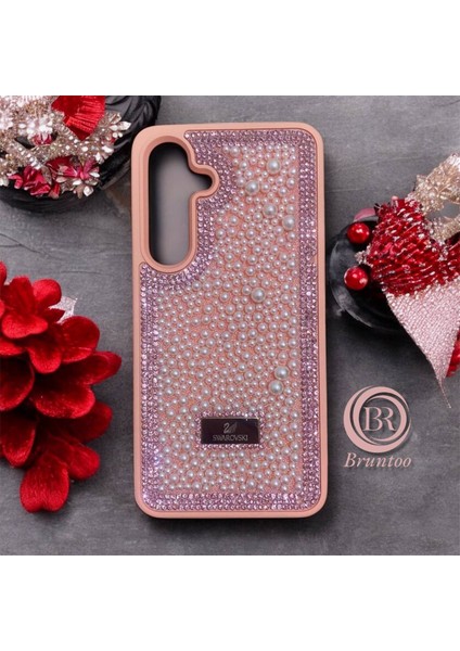Samsung Galaxy S24 Taşlı Kılıf Inci Boncuk Beaded Kapak