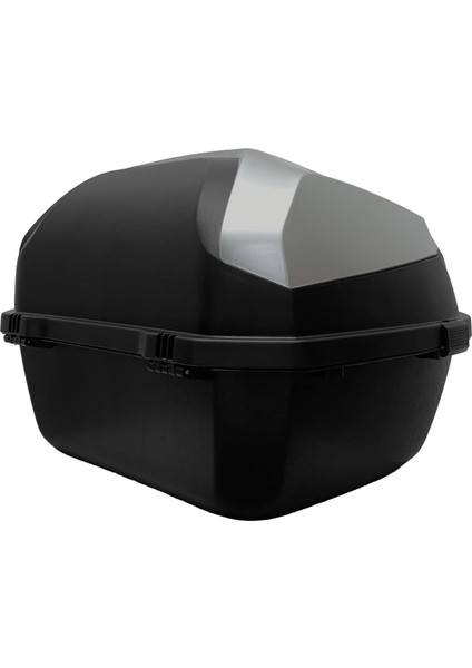 XT08-HG 32 Litre Motosiklet Arka Çanta Honda Gri Parlak Su Geçirmez ABS Çift Kilitleme Üniversal