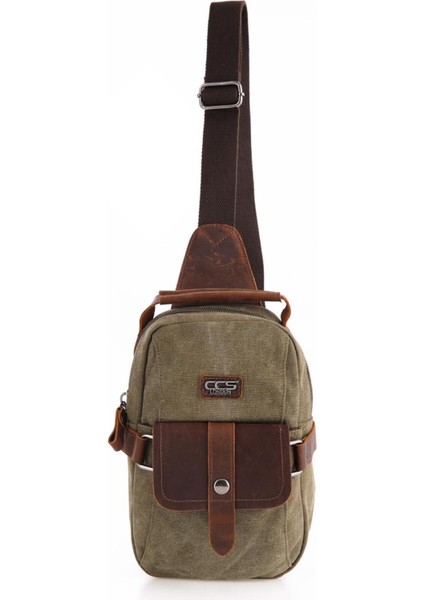 Yeşil Kanvas Omuz Askılı Çapraz Çanta, Şık ve Kullanışlı Tasarım