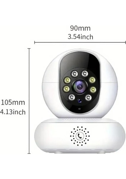 5g Destekli Interkom Mobil Uzaktan Bebek Izleme Hareket Sensörlü Ev, Ofis, Hayvan, Yaşlı, Bakıcı Kamera