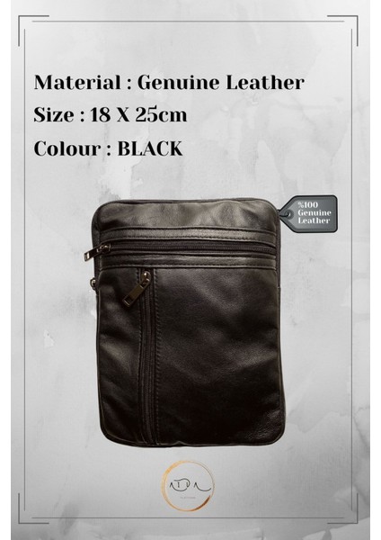 Hakiki Deri Siyah Postacı Çantası, Şık ve Kullanışlı Tasarım modelleri